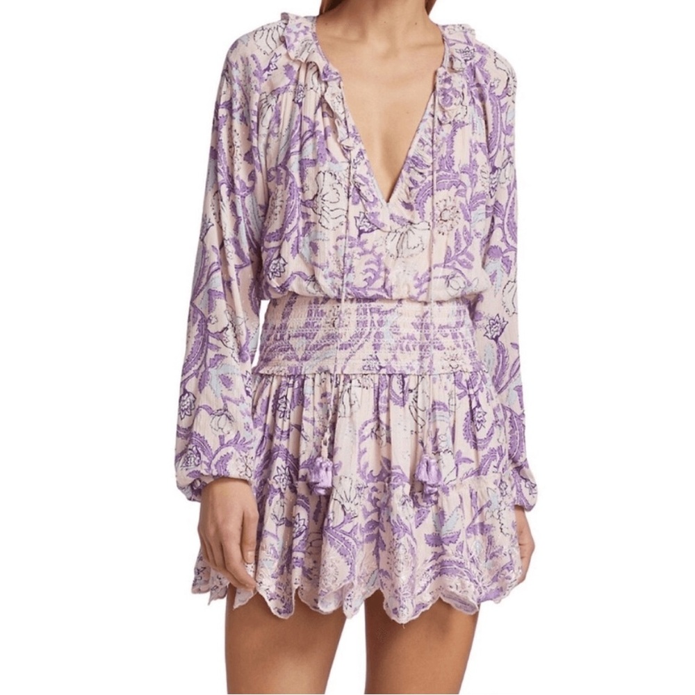 hemant and nandita floral mini dress